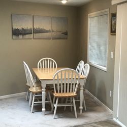 Dining table with 6 chairs