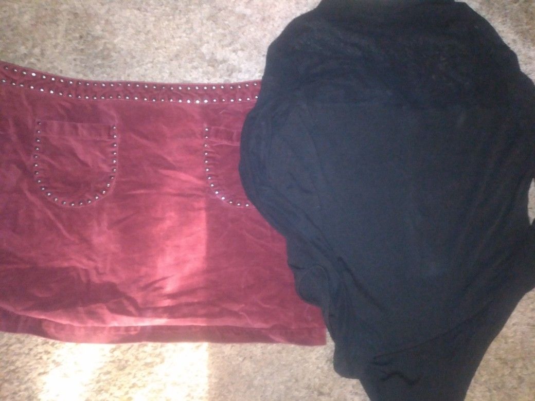 Womens Plus Size 16 Bodysuit/ Skirt Bundle
