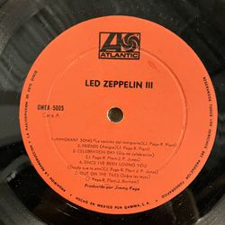 Original Led Zeppelin Record