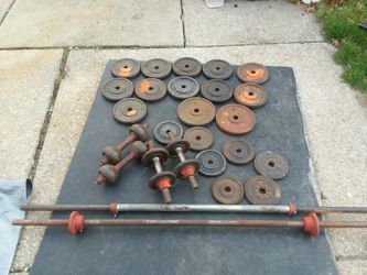 Standard old school weight plates
