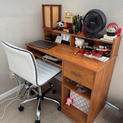Kids Bed, Computer Desk (And Other Decorative Items)
