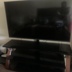 55’ Inch Flat Screen Samsung Tv With Tv Stand