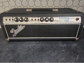 Vintage 1968 Fender Bassman 2 Channel 50 Watt Drip Edge Guitar Tube Amp Head