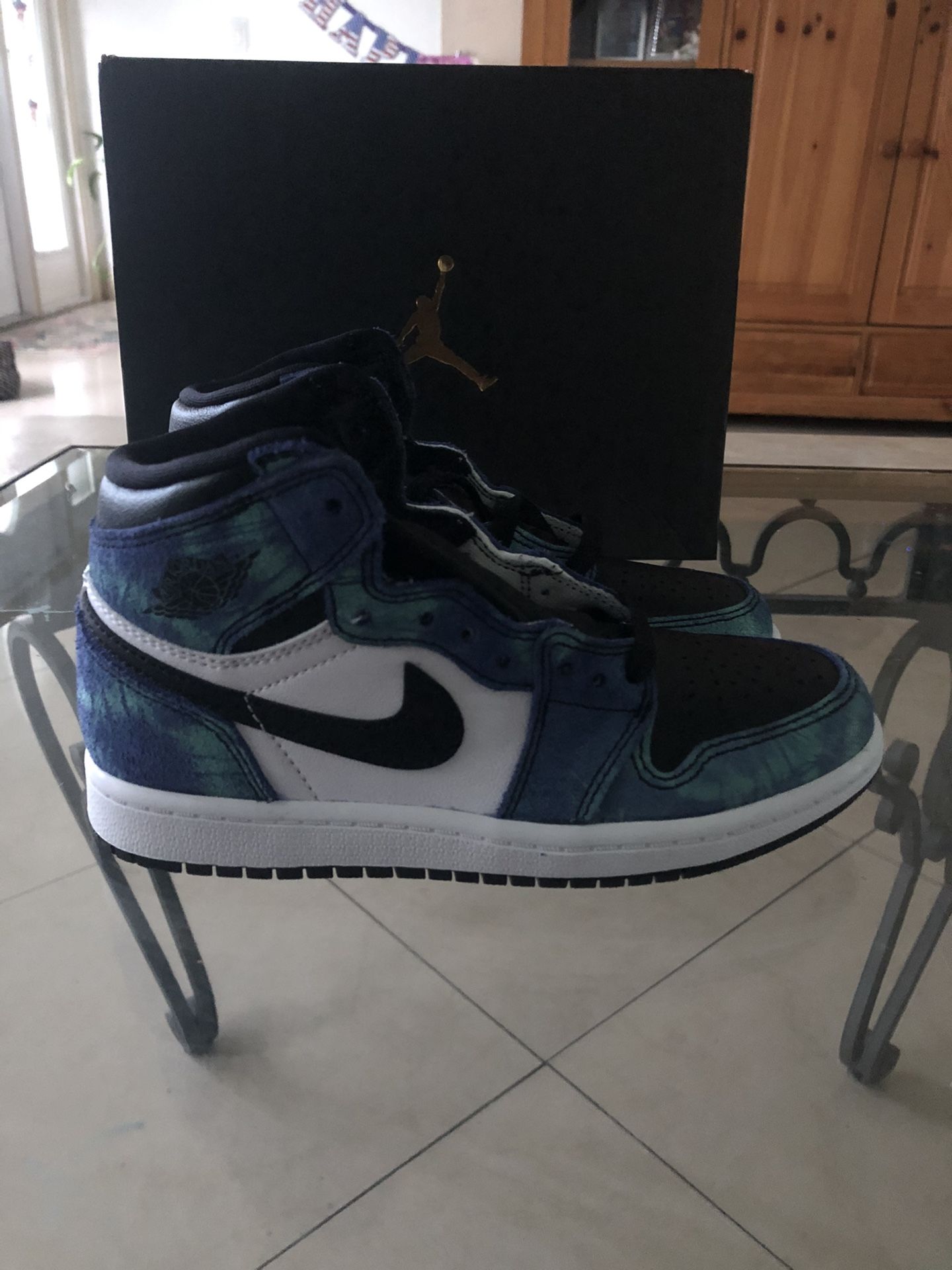 Jordan 1 OG high Tye-dye kids 13.5