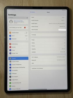 Apple iPad Pro 12.9" 6th Generation 256GB Wi-Fi Only ~ Silver