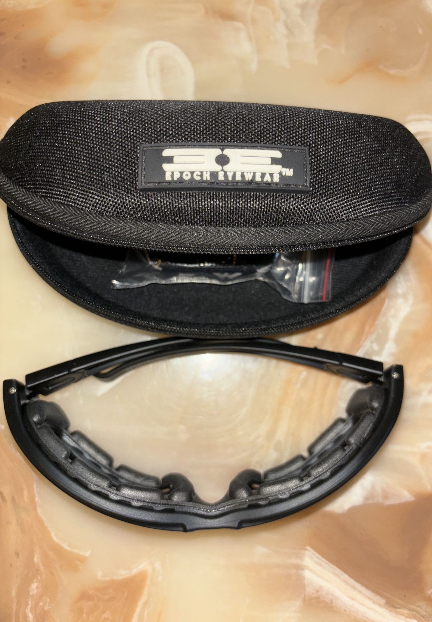 Epoch Eyewear Motorcycle Riding Sports Sunglasses Black Frame Smoke Lens