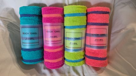 4 beach towels -  NEW