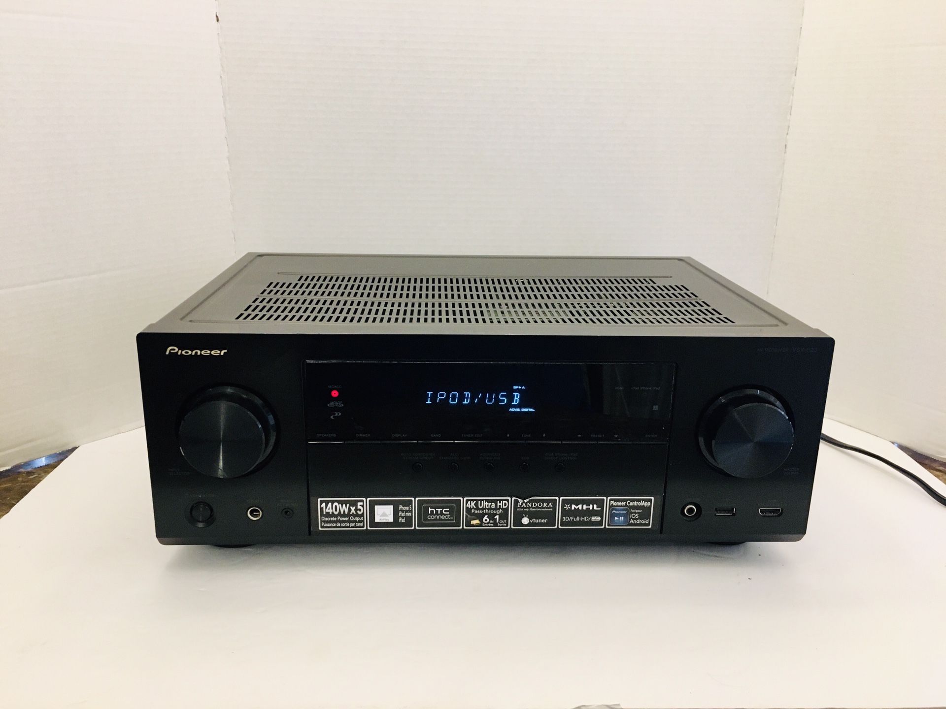 Pioneer VSX823 5.1 Channel Network AV Receiver HDMI AirPlay Friendly