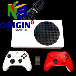 Microsoft Xbox Series S All-Digital 512GB White Console Gaming System Robot White Controller Pulse Red Controller Seagate Storage Expansion Card [1TB]