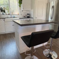 Swivel Adjustable Height Bar Stool (Set Of 2)