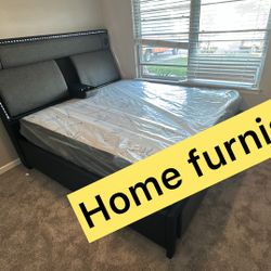 Furniture Speaker Bed Queen Size