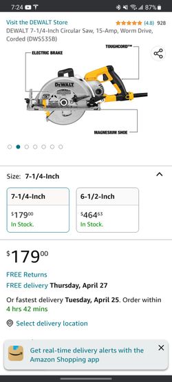 Dewalt Saw