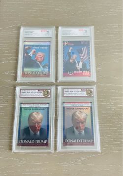 Lot of 4 Trump cards