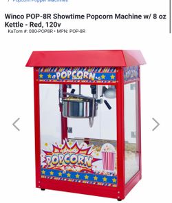 Commercial  popcorn Machine