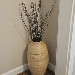 18. IN. BAMBOO VASE