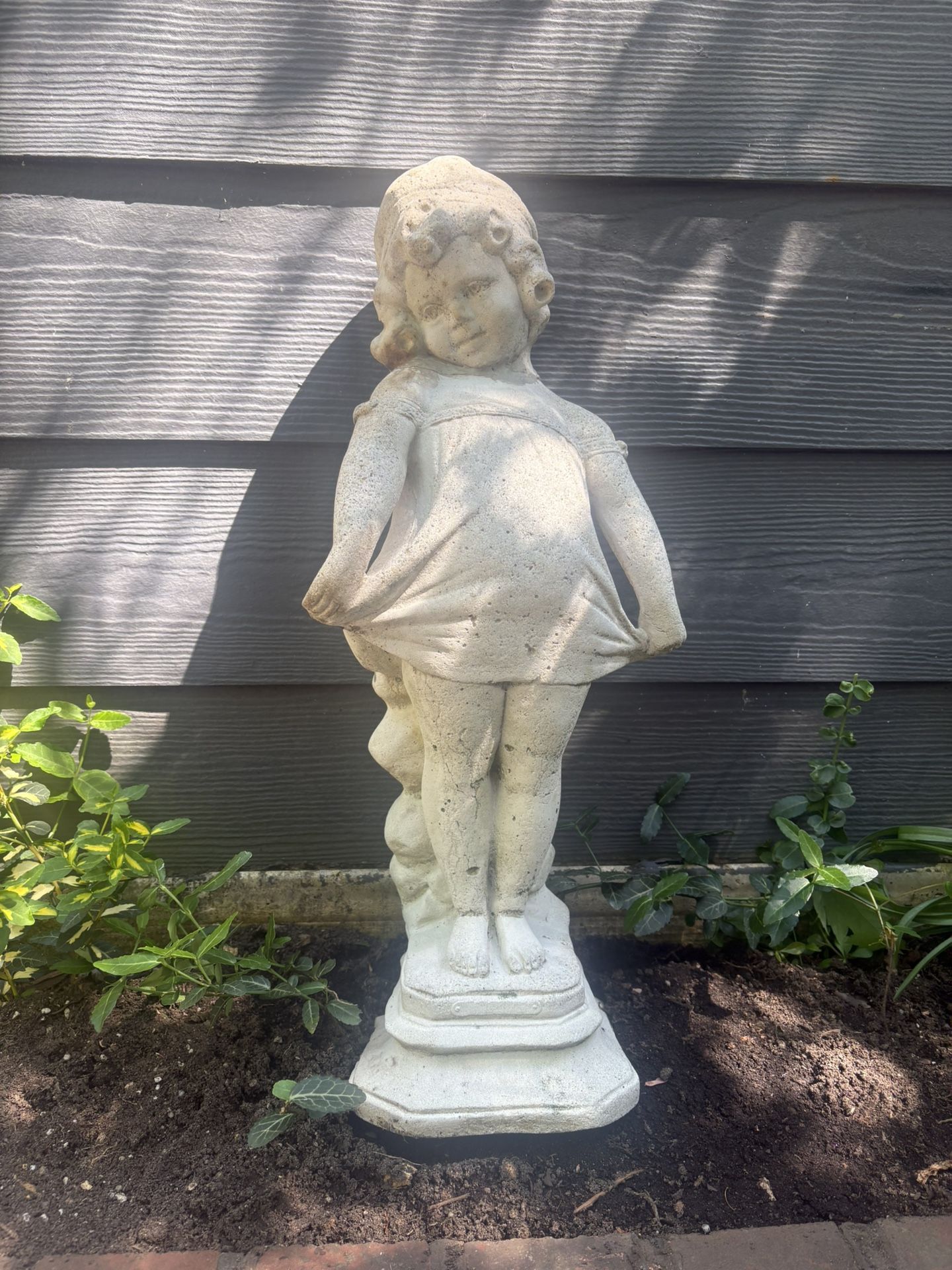 Statue Little Girl Garden Art