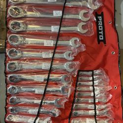 Ratcheting Wrench Set, Combination brand new  20 Pc