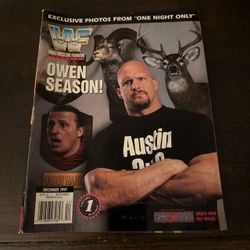 WWF Magazine December 1997 Stone Cold Owen Hart