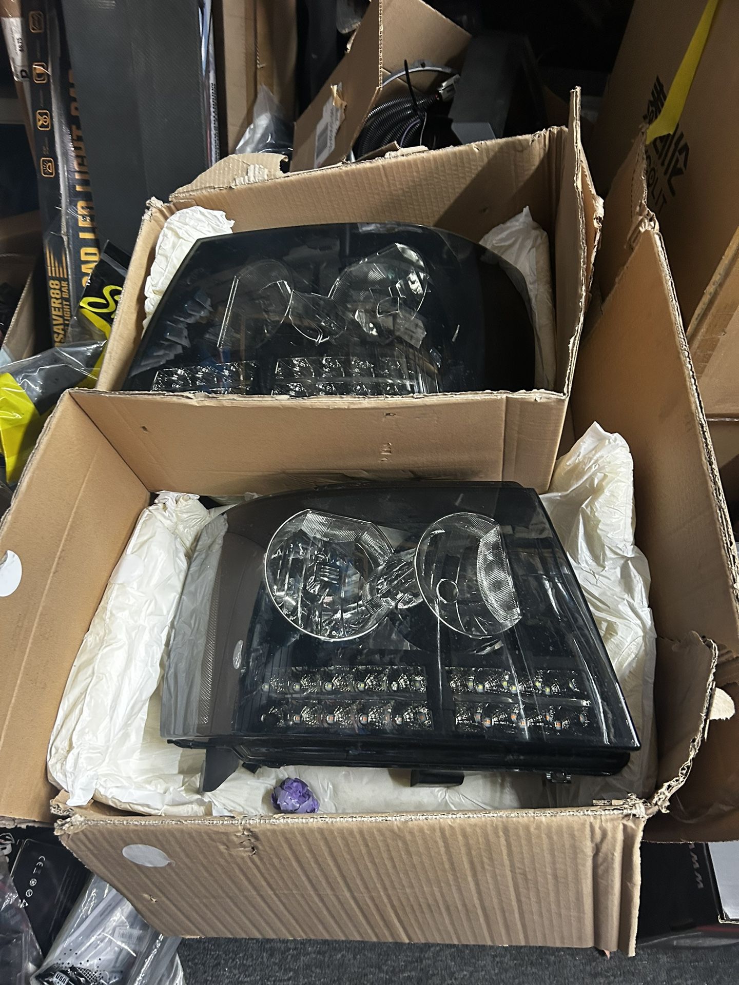 Smoked Headlights For 2007-14 Chevy Tahoe/Silverado