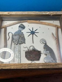 O Night Divine Mixed Media Nativity Shadow Box