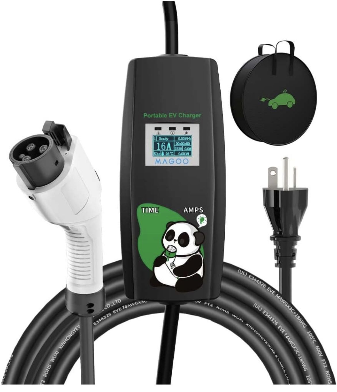 Magoo Level 2 EV Charger, 240V ONLY (NOT 110V) - Portable Electric Car Charger