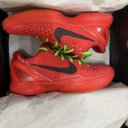 🔥 Kobe 6 Protro Reverse Grinch (Red) – Size 9.5 – $360 🔥