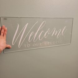 Welcome To Our Wedding Sign