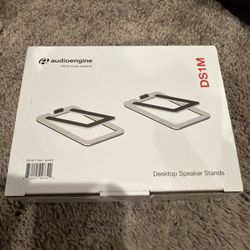 Audioengine Speaker Stands DS1M Silver Black. Brand New 