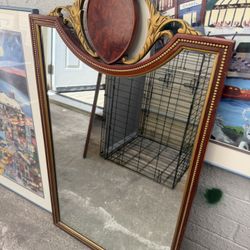 Antique Solid Wood Mirror