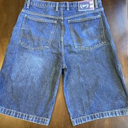 Vintage 90's Phat Farm Shorts Mens 34x13.5  Blue Denim Baggy Y2K Hip Hop Skate 90s