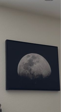 Beautiful moon paint frame