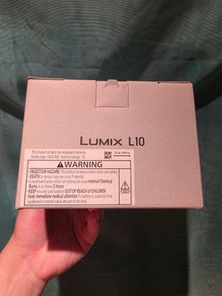 Panasonic LUMIX L10 Digital Camera with 24-75mm Zoom Lens, $1699, comes with receipt and warranty