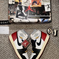Nike Jordan 1 Og  High “Union /Black-toe” Size 10❤️‍🔥 (Worn 3x) ‼️