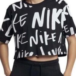 Nike Graffiti T-shirt Crop Top