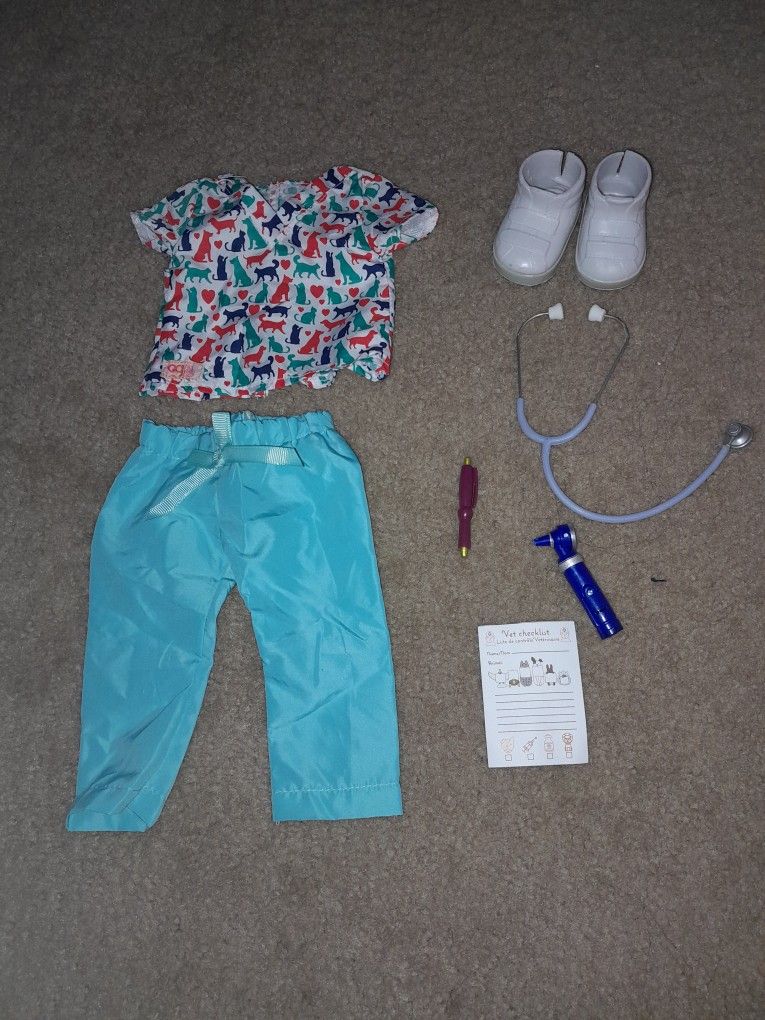 Our Generation Doll Vet Outfit