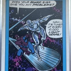 Spider-Man And Silver Surfer Comic Trading Card 1991