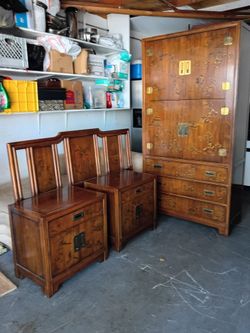 Drexel heritage 4 p Oriental bedroom set