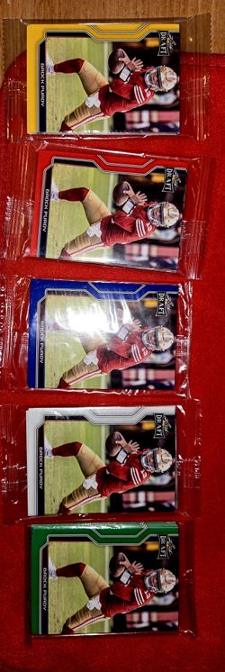 
Master Set of (5) 2023 Leaf Draft Football Sets Including (4) Parallel Sets: Green, Red, Blue, Gold | C.J. Stroud RC, Bijan Robinson RC, Bryce Youn
