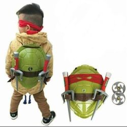 Fantastic TMNT Teenage Mutant Ninja Turtles Costume Shell & Weapon set