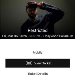 Restricted Friday Ticket