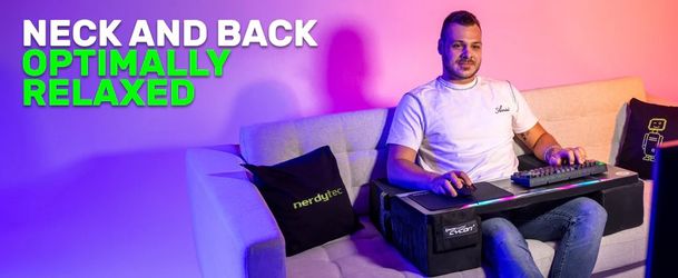 Like-New Nerdytec Couchmaster CYCON³ HorizonLight Ergonomic Couch Desk – Full Kit $149 (Save $80 off $229 MSRP)