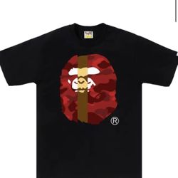 Brand new color camo transform big ape head tee mens size small 