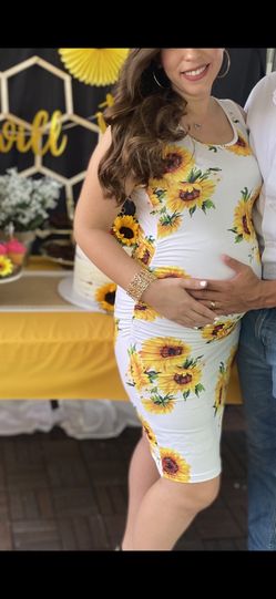 Sunflower Maternity Dress