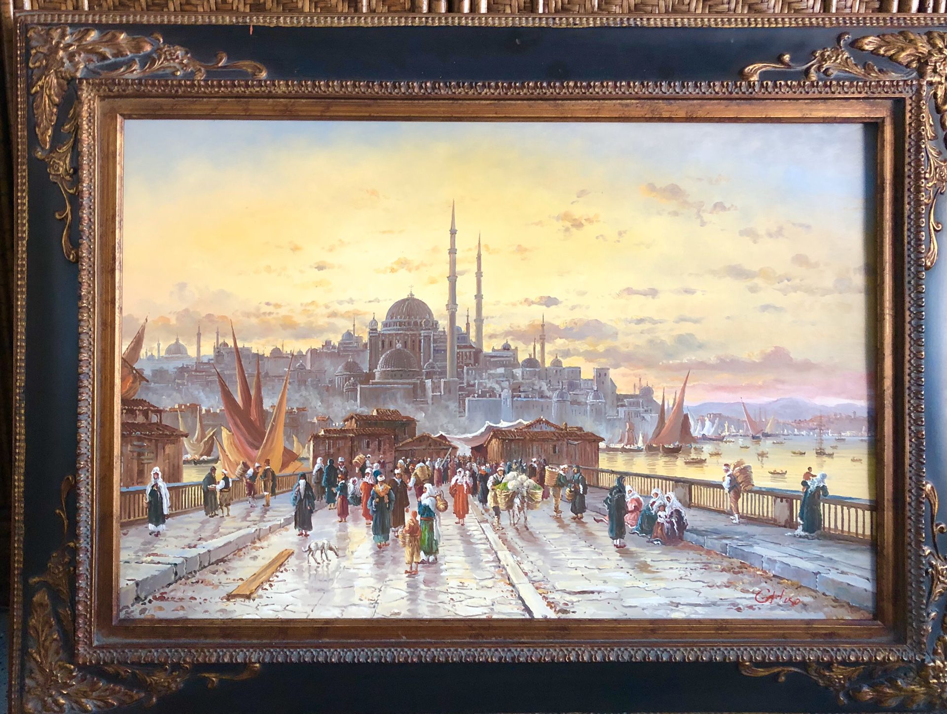 Oil painting in very good shape 34x46 inch