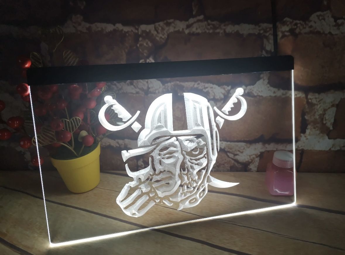 Raiders LED Neon Light Sign 8x12 for Sale in Las Vegas, NV