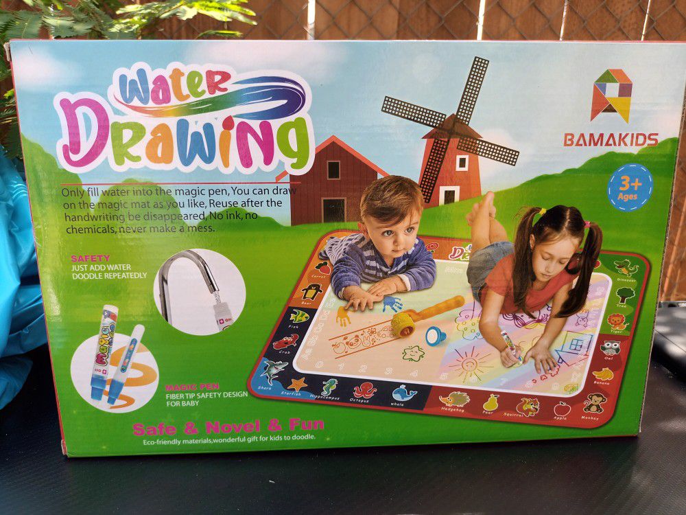 Aqua Water Doodle Mat Magic Drawing Doodling Mat Coloring Mat Educational Toys Gifts For Kids Toddlers Boys Girls 