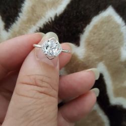 Real 925 Sterling  Silver Wedding Ring Size 7