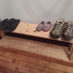 Wood Shoe Rack 