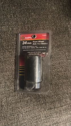 AmPro 34mm Front Wheel Axle Nut Socket