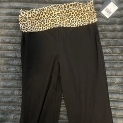 Cheetah Print Fold over Leggings 